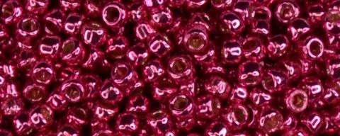 (image for) TOHO Size 15/o Round Seed Bead-Hot Pink Galvanized PermaFinish. 15TPF563-100