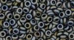 (image for) TOHO 11/o Demi Precision Round Seed Bead, Green-Grey Metallic Matte, color # 11TD-613-50