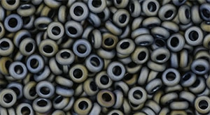 (image for) TOHO 11/o Demi Precision Round Seed Bead, Green-Grey Metallic Matte, color # 11TD-613-50