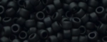 (image for) TOHO Size 15/o Round Seed Bead-Jet Black Matte Opaque. 15T49F-100