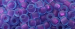 (image for) TOHO Size 15/o Round Seed Bead-Purple Lined Aqua Matte. 15T252FM-100