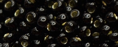 (image for) TOHO 11/o Round Seed Bead-Black Diamond Silver Lined #11T2210-100