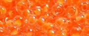 (image for) TOHO 11/o Round Seed Bead-Neon Dark Orange Lined Crystal #11T802-250