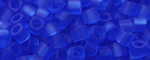 (image for) TOHO 1.5mm Cube Shape Seed Beads-Sapphire Transparent Matte #T1.5C942F-100