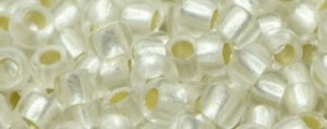 (image for) TOHO Size 8/o Round Seed Bead-Crystal Silver Lined Matte. 8T21F-250