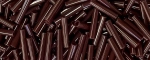 (image for) TOHO Size #3 Bugle Bead, 9mm Length. Dark Brown Opaque. 100 Gram Bag