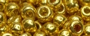 (image for) TOHO 6/o Round Seed Bead-Gold Galvanized PermaFinish. 6TPF557-100