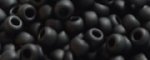 (image for) TOHO Size 8/o Round Seed Bead-Jet Black Matte Opaque. 8T49F-100