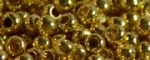 (image for) TOHO Size 11/o Round Seed Bead-Gold Galvanized PermaFinish. 11TPF557-250