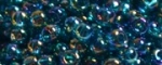 (image for) TOHO Size 11/o Round Seed Bead-Blue Zircon Transparent Rainbow. 11T167BD-250
