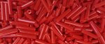 (image for) TOHO Size 3 Bugle Bead. 9mm Length-Light Red Opaque. 100 Gram Bag
