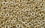 (image for) TOHO 8/o Demi Round, Silver Galvanized PermaFinish, color #8TD-PF558-50