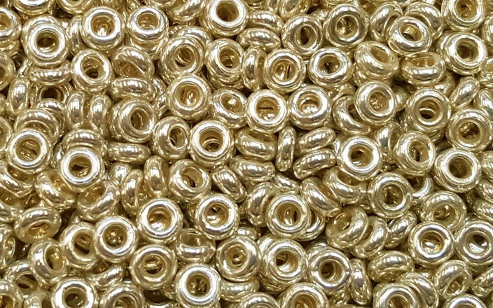 (image for) TOHO 8/o Demi Round, Silver Galvanized PermaFinish, color #8TD-PF558-50
