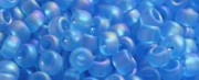 (image for) TOHO Size 15/o Round Seed Bead-Aqua Transparent Rainbow Matte. 15T163BF-100