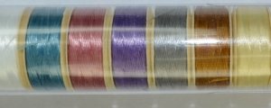 Nymo Size B-Mix #1, Tube of 10 Bobbins, 72 Yards Each (image for) Nymo Size B-Mix #1, Tube of 10 Bobbins, 72 Yards Each