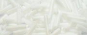 (image for) TOHO Size 3 Bugle Bead. 9mm Length-White Opaque. 100 Gram Bag