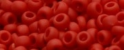 (image for) TOHO Size 11/o Round Seed Bead-Light Red Matte Opaque. 11T45AF-250