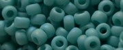 (image for) TOHO Size 11/o Round Seed Bead-Turquoise Opaque Rainbow Matte. 11T413F-250
