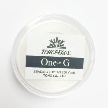 TOHO One-G Thread 250 Yards-White * PT-1-250-2 (Two Spools) (image for) TOHO One-G Thread 250 Yards-White * PT-1-250-2 (Two Spools)