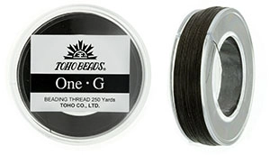 (image for) TOHO One-G Thread (4 Spools) 125 Yard Spools-Brown * PT-7-125-4