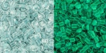 (image for) TOHO 11/o Round Seed Bead-Glow in the Dark. Baby Blue / Bright Green. 11T2723-100