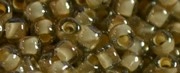 (image for) TOHO Size 11/o Round Seed Bead-Beige Lined Crystal Transparent. 11T369-100