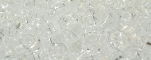 (image for) TOHO 2mm Cube Shape Seed Beads-Crystal Transparent * 100 Gram Bag