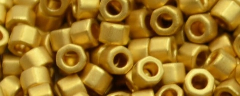(image for) TOHO Aiko-Gold Metallic Matte (Triple Dipped 24k Gold Plating) TB-712F-50