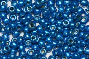 (image for) TOHO 11/o Round Seed Bead-Electric Blue Galvanized PermaFinish #11TPF583-100