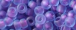 (image for) TOHO Size 11/o Round Seed Bead-Purple Lined Aqua Matte. 11T252FM-250