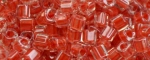(image for) TOHO 1.5mm Cube Shape Seed Beads-Cherry Lined Crystal