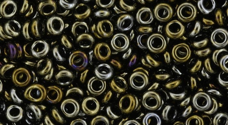 (image for) TOHO 6/o Demi Round, Olive Brown Iris Metallic, color # 6TD-83-50
