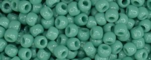(image for) TOHO Size 11/o Round Seed Bead-Green Turquoise Opaque. 11T55D-100