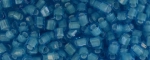 (image for) TOHO Size 8/o Hexagon Shape Seed Bead-White Lined Aqua Transparent. *100 Gram Bag