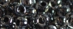 (image for) TOHO Size 11/o Round Seed Bead-Crystal Black Lined Transparent. 11T344-100