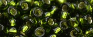 (image for) TOHO Size 15/o Round Seed Bead-Olivine Silver Lined. 15T37-100