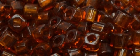 (image for) TOHO 2mm Cube Shape Seed Beads-Smoke Topaz Transparent