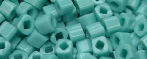 (image for) TOHO 3mm Cube-Turquoise Opaque
