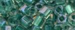 (image for) TOHO 3mm Cube-Teal Lined Crystal Rainbow