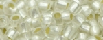 (image for) TOHO Size 15/o Round Seed Bead-Crystal Silver Lined Matte. 15T21F-100