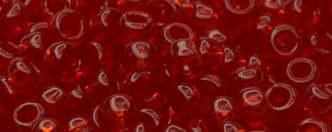 (image for) TOHO Size 15/o Round Seed Bead-Dark Ruby Transparent. 15T5C-100