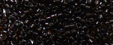 (image for) TOHO Size 11/o Round Seed Bead-Very Dark Topaz Transparent. 11T14-250