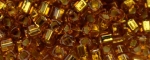 (image for) TOHO 1.5mm Cube Shape Seed Beads-Dark Topaz Silver Lined * 100 Gram Bag