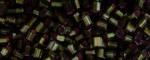 (image for) TOHO Size 8/o Hexagon Shape Seed Bead-Raspberry Lined Olivine * 250 Gram Bag