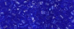 (image for) TOHO Size 8/o Hexagon Shape Seed Bead-Cobalt Blue Transparent * 250 Gram Bag