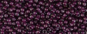TOHO Size 15/o Round Seed Bead-Magenta Lined Black Diamond #15T1076-100 (image for) TOHO Size 15/o Round Seed Bead-Magenta Lined Black Diamond #15T1076-100