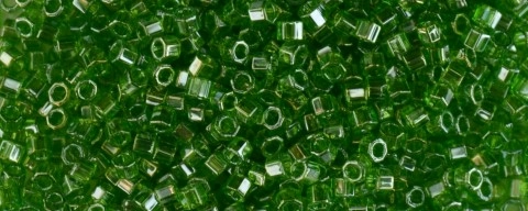 (image for) TOHO Aiko Hexagon Shape-Green Transparent Luster TBC-108-50