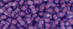 (image for) TOHO Size 8/o Hexagon Shape Seed Bead-Pink Lined Aqua Transparent * 100 Gram Bag