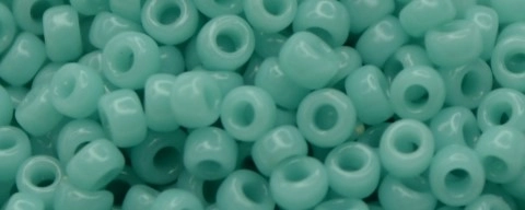 (image for) TOHO Size 15/o Round Seed Bead-Turquoise Opaque. 15T55-100