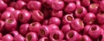 (image for) TOHO Size 11/o Round Seed Bead-Hot Pink Galvanized Matte PermaFinish. 11TPF563F-100